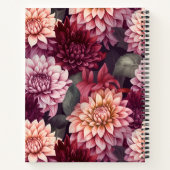 Design des Musters "Wasserfarbe Rosa Dahlia" Notizblock (Rückseite)