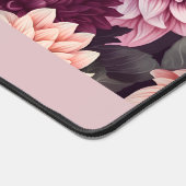 Design des Musters "Wasserfarbe Rosa Dahlia" Schreibtischunterlage (Ecke)