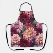 Design des Musters "Wasserfarbe Rosa Dahlia" Schürze (Vorderseite)