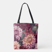 Design des Musters "Wasserfarbe Rosa Dahlia" Tasche (Rückseite)