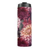 Design des Musters "Wasserfarbe Rosa Dahlia" Thermosbecher (Vorderseite)