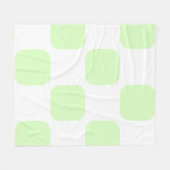Design des Musters "Weiß & Kalkgrün" für das Squir Fleecedecke (Vorderseite (Horizontal))