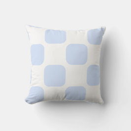 Design des Musters "White & Baby Blue Pastel" Kissen