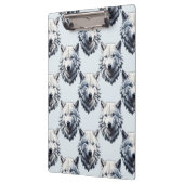 Design des Musters "White Wolf Head" - Weiß Klemmbrett (Links)