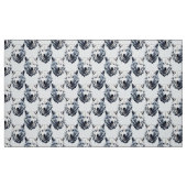 Design des Musters "White Wolf Head" - Weiß Stoff (Fat Quarter (45,7 x 55,9 cm))