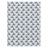 Design des Musters "White Wolf Head" - Weiß Tischdecke (Vorderseite)