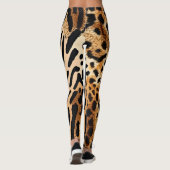 Design des Musters "Wild Animal Gepunktet Assymetr Leggings (Rückseite)
