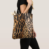 Design des Musters "Wild Animal Gepunktet Assymetr Tasche (Von Nahem)