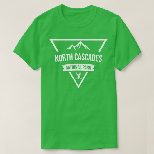 Design des Nationalparks North Cascades T-Shirt (Design vorne)