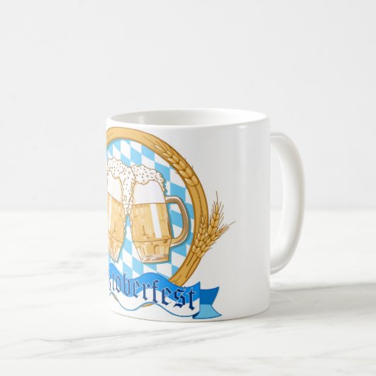 Design des Oktoberfestes mit Bierbrille Kaffeetasse (VorderseiteRechts)