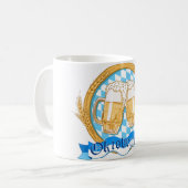 Design des Oktoberfestes mit Bierbrille Kaffeetasse (Vorderseite Links)