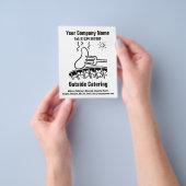 Design des Outdoor-Catering-Cartoon Flyer (Gruppe)