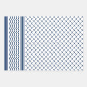 Design des palästinensischen Keffiyeh-Musters der  Geschenkpapier Set (Vorderseite)