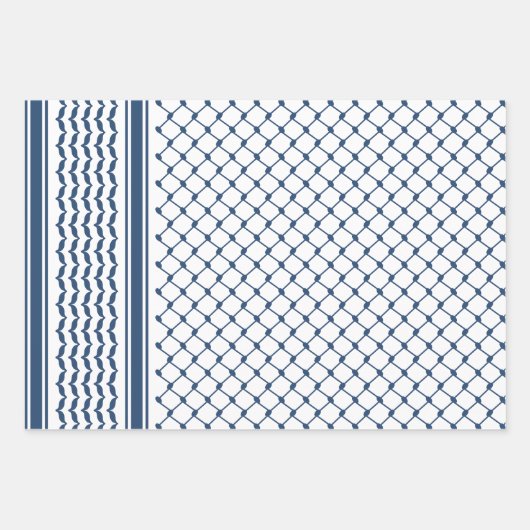 Design des palästinensischen Keffiyeh-Musters der  Geschenkpapier Set (Vorderseite)