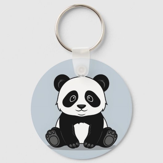Design des Panda-Schlüsselanhängers Schlüsselanhänger (Vorderseite)