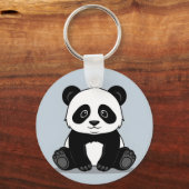 Design des Panda-Schlüsselanhängers Schlüsselanhänger (Rückseite)