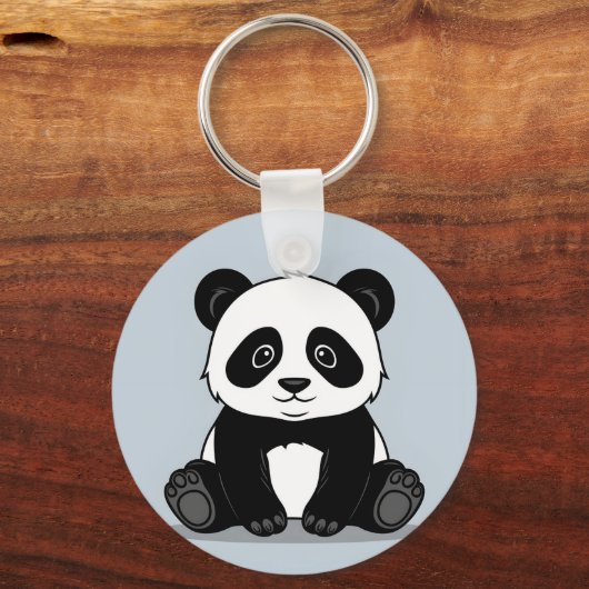 Design des Panda-Schlüsselanhängers Schlüsselanhänger (Vorderseite)