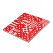 Design des Patchwork-Designs für Red White Mixed P Fliese (Seite)