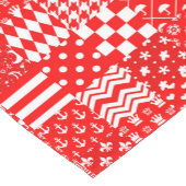 Design des Patchwork-Designs für Red White Mixed P Kurzer Tischläufer (Ecke)
