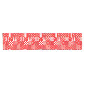 Design des Patchwork-Designs für Red White Mixed P Kurzer Tischläufer (Horizontal)
