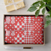 Design des Patchwork-Designs für Red White Mixed P Seidenpapier (Geschenk)