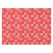 Design des Patchwork-Designs für Red White Mixed P Tischdecke (Vorderseite (Horizontal))