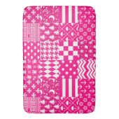 Design des Patchwork-Designs in rosa, gemischten M Badematte (Vorderseite Vertikal)