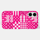 Design des Patchwork-Designs in rosa, gemischten M Case-Mate iPhone Hülle (Rückseite (Horizontal))