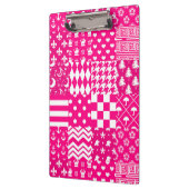 Design des Patchwork-Designs in rosa, gemischten M Klemmbrett (Links)
