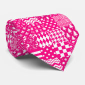 Design des Patchwork-Designs in rosa, gemischten M Krawatte (Gerollt)
