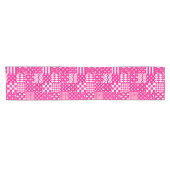 Design des Patchwork-Designs in rosa, gemischten M Kurzer Tischläufer (Horizontal)