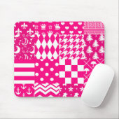 Design des Patchwork-Designs in rosa, gemischten M Mousepad (Mit Mouse)