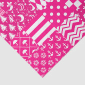 Design des Patchwork-Designs in rosa, gemischten M Seidenpapier (Ausschnitt)