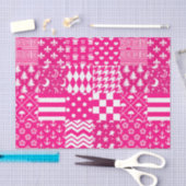 Design des Patchwork-Designs in rosa, gemischten M Seidenpapier (Handwerk)