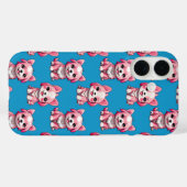 Design des Pink Puppy Docks - Blau Case-Mate iPhone Hülle (Rückseite (Horizontal))