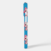 Design des Pink Puppy Docks - Blau Case-Mate iPhone Hülle (Rückseite / Links)
