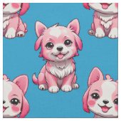 Design des Pink Puppy Docks - Blau Stoff (Nahaufnahme)
