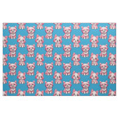 Design des Pink Puppy Docks - Blau Stoff (Fat Quarter (45,7 x 55,9 cm))