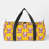 Design des Pink Puppy Docks - Gelb Duffle Bag (Rückseite)