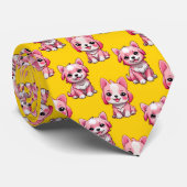 Design des Pink Puppy Docks - Gelb Krawatte (Gerollt)