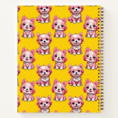 Design des Pink Puppy Docks - Gelb Notizblock (Rückseite)