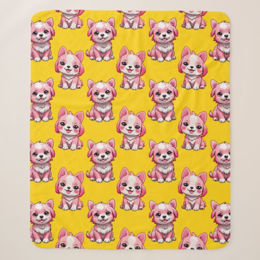 Design des Pink Puppy Docks - Gelb Sherpadecke (Vorderseite)