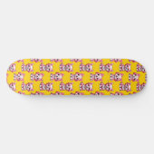 Design des Pink Puppy Docks - Gelb Skateboard (Horizontal)