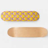 Design des Pink Puppy Docks - Gelb Skateboard (Horizontal)