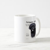 Design des portugiesischen Wasserhundes Kaffeetasse (VorderseiteRechts)