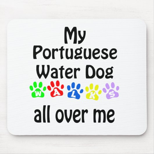 Design des portugiesischen Wasserhundes Mousepad (Vorne)
