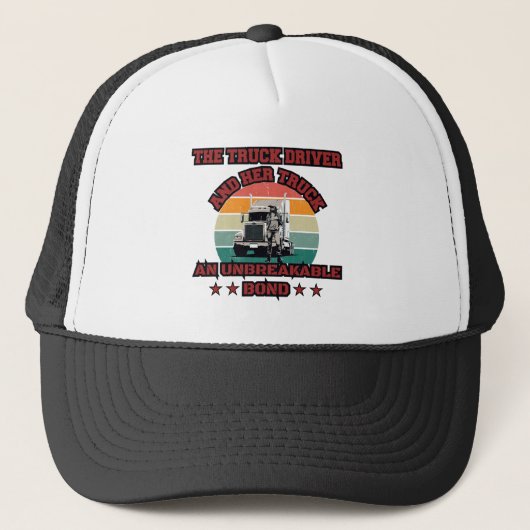 Design des Powers "Strong Road Bond Pride" für wei Truckerkappe (Vorderseite)