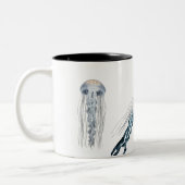 Design des Quallencup-Designs Zweifarbige Tasse (Links)