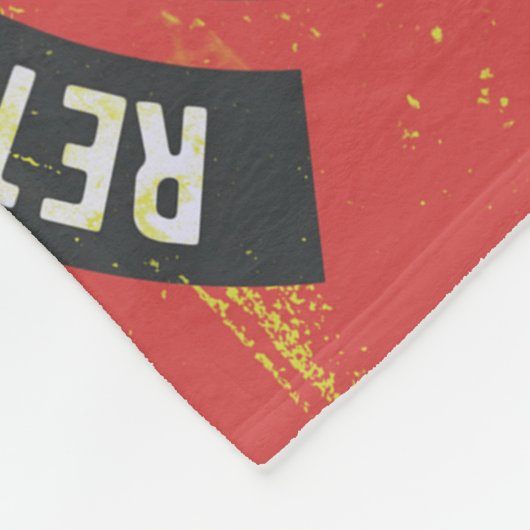 Design des Retro-Autos Fleecedecke (Ecke)