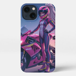 Design des rosa Mädchens iPhone 13 Hülle